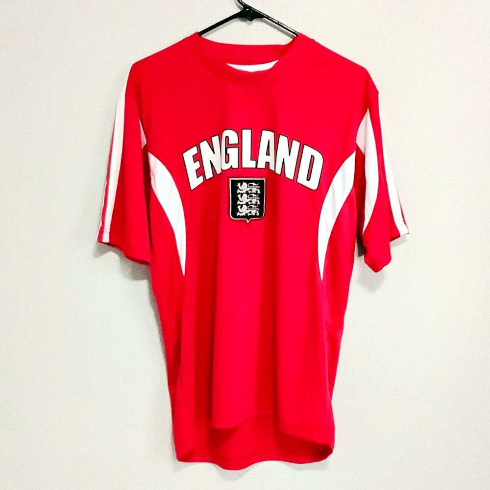 Team England Soccer Jersey Size Medium by Okey Dokey RN 126487!!